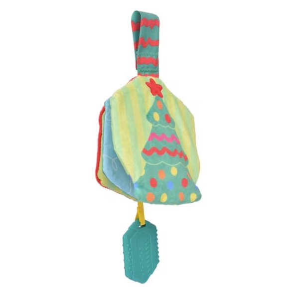 Sunny Days Christmas Tree Crinkle Book Plush Activity & Teether Baby Toy NEW - Picture 3 of 7